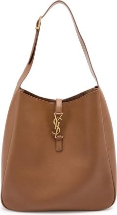 Saint Laurent Le 5 à 7 Large Leather Hobo bag - Tan - One Size
