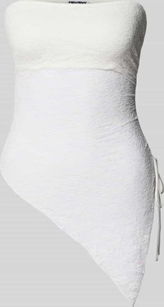 Review Top mit seitlicher Schn&uuml;rung in Weiss, Gr&ouml;&szlig;e XS