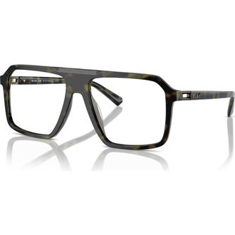 Michael Kors 57mm Square optical glasses in Green at Nordstrom