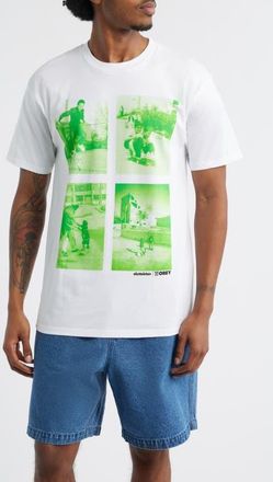 Obey Skateistan Photo Cotton Graphic T-Shirt in White at Nordstrom, Size X-Large