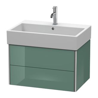 Duravit Duravit Xsquare Mueble De Pared 68,4x 46,0 Cm, 2 Cajones, Para Lavabo Vero Air 235070, Color (frente/cuerpo): Jade Laca Alto Brillo - Xs419400303