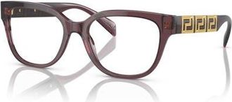 Versace 54mm Rectangle optical glasses in Violet at Nordstrom