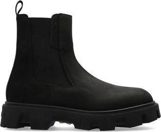 Moncler Chelsea laarzen Peak City - Heren - Chelseaboots - Zwart - 44 1/2 EU - Leer - Schoenen