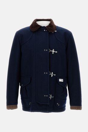 Fay Giubbotto 4 Ganci In Panno Di Lana Delavè