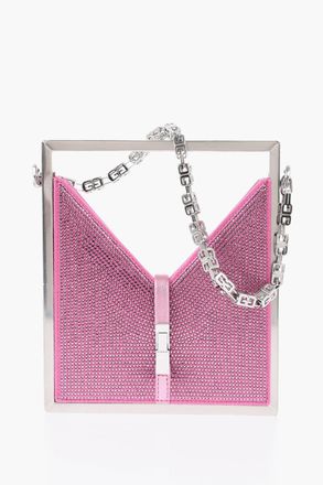 Givenchy Mini Leather Handbag with All-Over Strass Givenchy