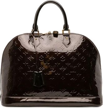 Louis Vuitton 2009 gelakte Alma GM handtas met monogram - Paars