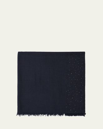 Faliero Sarti New Dalila Sequined-Border Shawl