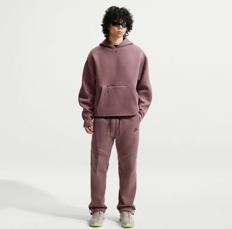 Nike Mens Tech Open-Hem Fleece Pants in Purple | IM0697-502