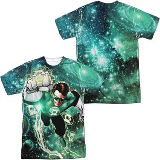 Gildan Green Lantern Galactic Hal (Front/Back Print) Short Sleeve Adult Poly Crew Tee / T-Shirt