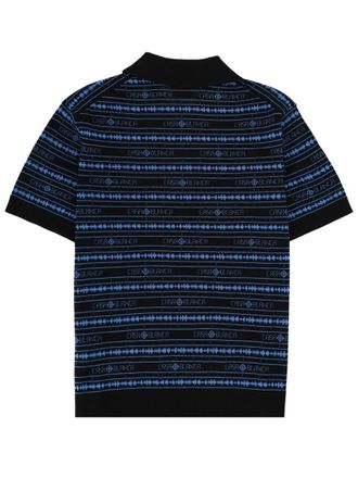 Casablanca Sound Wave Wool Polo Shirt - Multicolor