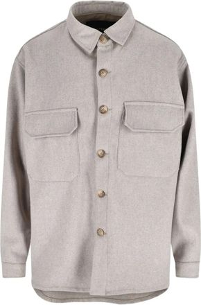 White Sand Overhemd met borstzak - Beige