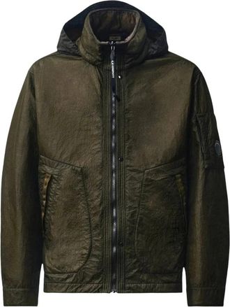 C.P. Company Omkeerbaar Nylon en Bi-Film Jack - Heren - Zomerjassen - Groen - L - Nylon - Jassen