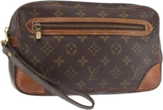 Louis Vuitton Pre-owned Canvas Clutch - Dames - Vintage Clutch - Bruin - ONE Size - Vintage
