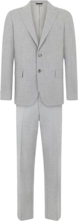 Brooks Brothers Superfijn Wollen Pak van Virgin Wool - Heren - Business pakken - Grijs - L - Wol - Kostuums