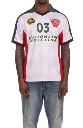 Billionaire Boys Club Midi Graphic Polo in White at Nordstrom, Size Xx-Large