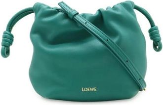 Loewe Pre-owned Bucket Bags, female, Green, Size: ONE SIZE Pre-owned Leather Shoulder Bag