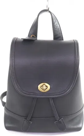 Coach Gold Leather Backpack (Pre-Owned)