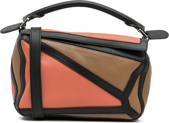 Loewe Pre-owned Womens Puzzle Top Handle Geometric Bag - Coral Leather - One Size