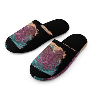 Generic Hawaii Tiki Octopuss Mens House Slippers Slip Indoor Slipper On Shoes Warm Outdoor