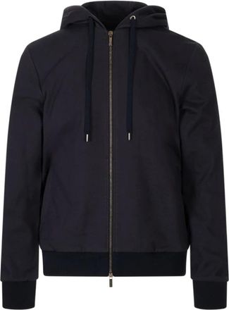 PESERICO Sudadera de Interlock de Algod&oacute;n - Sweatshirts & Hoodies - Hombre - Azul - 2XL