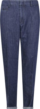 Dondup Joe Tailored Tapered Cuffed Straight-Leg Pants