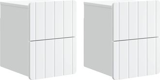 vidaXL Mesita De Noche De Pared 2 Uds. 33 X 34,5 X 43 Cm Vidaxl