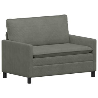 vidaXL Sof&aacute; Gris Claro 126 X 81 X 87,5 Cm Tela Vidaxl