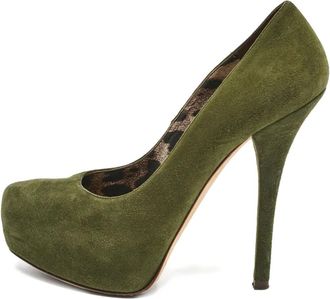 Dolce & Gabbana Pumps in pelle scamosciata 140mm - Verde