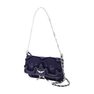 Zadig&Voltaire Womens Crossbody Bag Navy Cotton