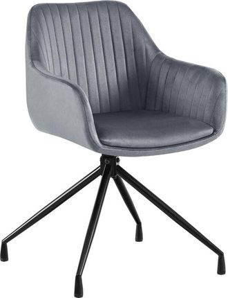 Clp Silla De Comedor Welby Gris Oscuro Terciopelo