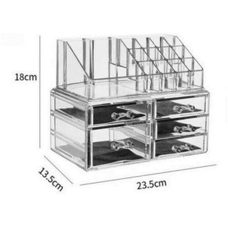 Trade Shop Trade Shop - Espositore Organizer Porta Trucco Box Portagioie Cosmetici 5 Cassetti