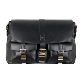 John Richmond Borsa con Tasche Frontali e Fibbie Metalliche - - Bags - Uomo - Nero - ONE SIZE