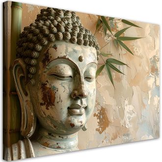 Feeby Cuadro En Lienzo, Armon&iacute;a Buda Zen Spa Imitaci&oacute;n Pintura, 120x80