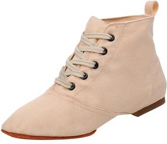 Generic Chaussures de jazz pour femme - Chaussures de gymnastique modernes - En toile - Chaussures de danse plates - Chaussures de danse - Pour lint&eacute;rieur et 