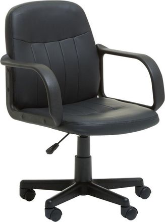 Premier Housewares Black pu Home Office Chair