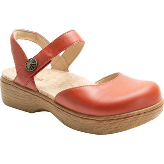 Alegria By Pg Lite Opal Ankle Strap Platform Clog in Salmonberry at Nordstrom Rack, Size 6Us / 36Eu