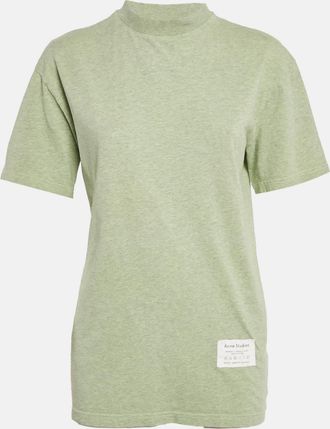 Acne Studios Green Care Label Applique Jersey Crewneck T-Shirt
