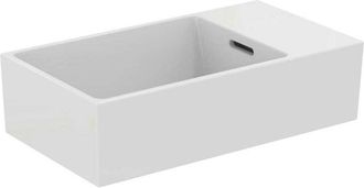 Ideal Lavabo Extra 450x250x150mm Blanco Sin Hl, Con Rebosadero, Balda A La Derecha Standard
