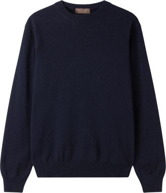 FILIPPO DE LAURENTIIS Trui met ronde hals - Heren - Sweatshirts - Blauw - M - Kasjmier - Hoodies & sweatvesten