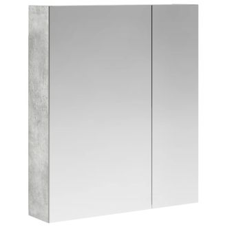 vidaXL Armario Con Espejo De Ba&ntilde;o Gris Concreto 60 X 14,5 X 70 Cm Vidaxl