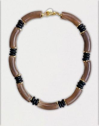 By Lilla Rooftop Necklace in Brown at Nordstrom, Size 16