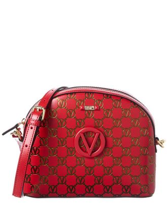 Mario Valentino Valentino By Mario Valentino Diana Monogram Leather Crossbody