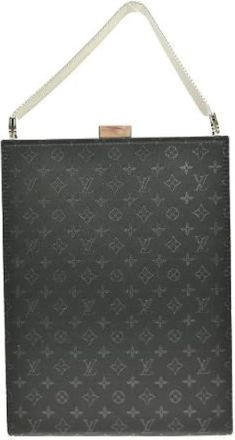 Louis Vuitton Pre-owned Handbags, female, Black, Size: ONE SIZE Pre-owned Satin Handbag