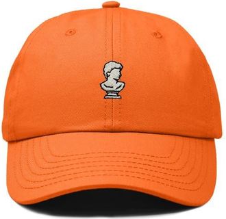Dalix Sculpture Dad Cap in Orange at Nordstrom