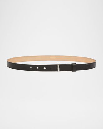 Max Mara Belt Loop 25 Skinny Leather Belt