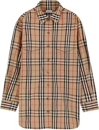 Burberry Cotton shirt with check print