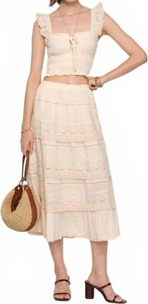 Heartloom Dionne Skirt Set In Ecru