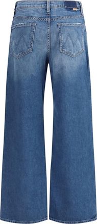 Mother Womens The Rerun Zip Sneak Jeans Hit Shuffle Cotton; Recycled Cotton