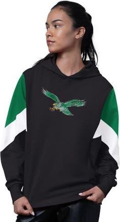 Starter Womens Starter Black Philadelphia Eagles Scrimmage Hoodie at Nordstrom, Size Xx-Large