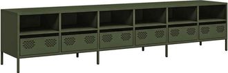 vidaXL Vidaxl - tv Cabinet Olive Green 202x39x43.5 cm Cold-rolled Steel